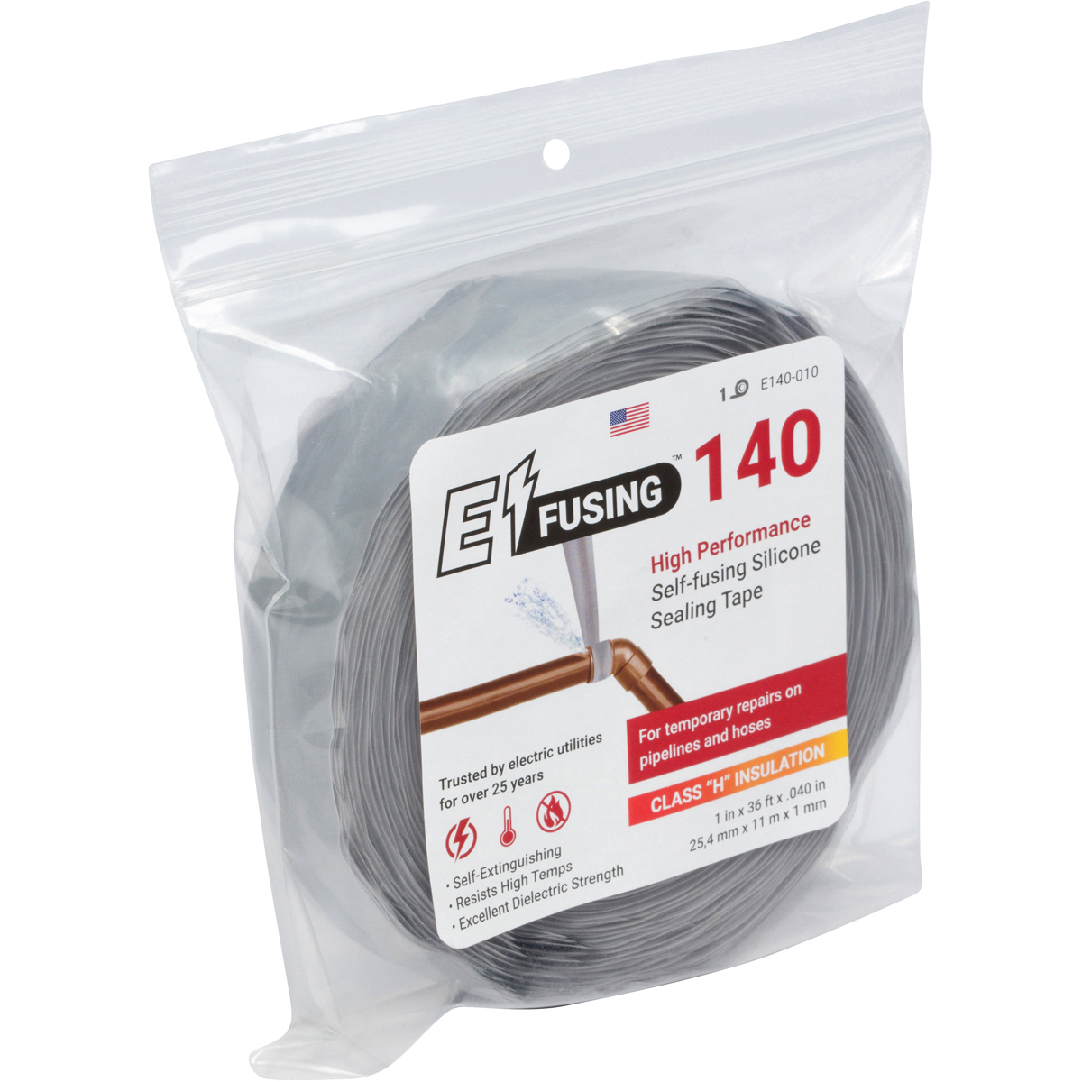E/Fusing 140 High Performance Selffusing Silicone Leak Sealing Tape